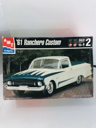 1961 Ranchero Custom Truck Amt Ertl 1:25 8062 Open Model Kit