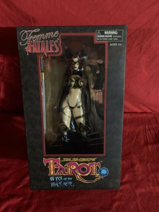 Femme Fatales " Witch Of The Black Rose " 15th Anniversary Tarot Statue Mib