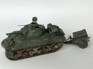 Ww2 Us M4 Sherman Tank,  1/35,  Built & Finished For Display,  Fine (d)