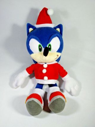 Htf Sega Sonic The Hedgehog Santa Joypolis Plush Doll Stuffed Toy Japan Big 17 "