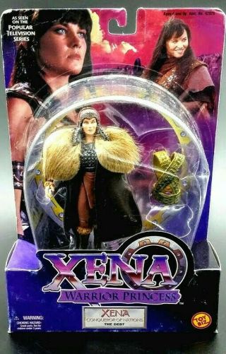 Moc 1999 Toybiz Conqueror Xena Warrior Princess Action Figure On Card