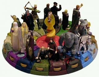 Complete Lord Of The Rings Burger King Toys And Glass Goblets