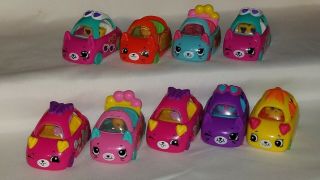 Shopkins - Cutie Cars 2019 Mcdonalds Happy Meal Toys Set Of 9