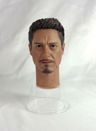 1/4 Scale Figure Supreme Tony Stark Head Robert Downey Jr Iron Man Avengers