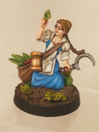Reaper D&d Pathfinder Painted 28mm Fantasy Female Druid Herbalist Belle Druid