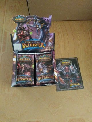 2 World Of Warcraft Tcg Wow Servants Of The Betrayer Opened Booster Box No Loot