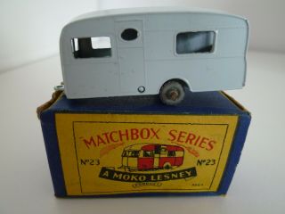 Moko Lesney No.  23a Berkeley Cavalier Caravan Issued 1956 Boxed Vgc