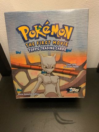 1999 Topps Pokemon The First Movie Booster Box - 36 Packs Hobby