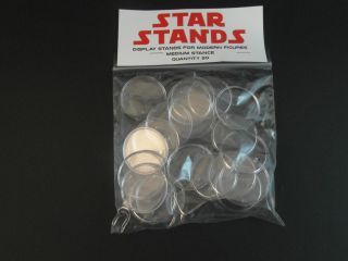 50 X 1.  5 " Modern Star Wars Figure Display Stands - Wide Stance - 1995 And Up T4c