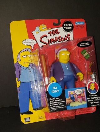 The Simpsons Fat Tony Intelli - Tronic Talking Figure S1 Playmates Moc
