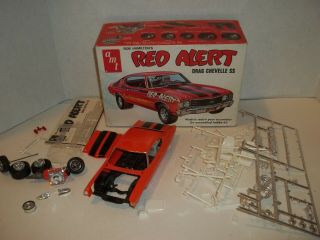 Amt Red Alert Chevelle Ss Funny Car T145 1/25 Scale Model Kit G19