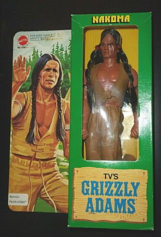1978 Mattel " How The West Was Won " Nakoma Indian Action Figure,  Nrfb