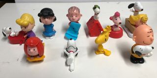The Peanuts Movie 2015 Mcdonald Toys Set Of 10 Toys Loose G