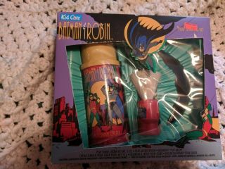 1995 Kid Care Batman & Robin Play Shaving Kit Set Still Rare
