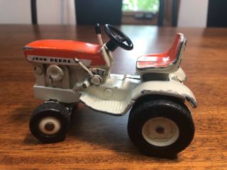 John Deere Farm Toy Lawn Mower Garden Tractor Orange Hood Patio Series Model 140