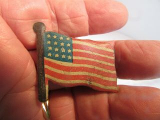 Tin American Flag Pin - Premium (?) - Cracker Jack (?)