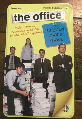The Office Trivia Card Game Pressman Tin 2009 Edition 4125 Complete Dwight