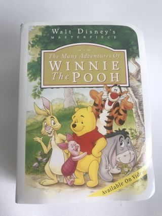 Mcdonalds Happy Meal Toy 1996 Disney Masterpiece Winnie The Pooh Figure Vhs Box