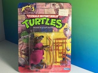 Teenage Mutant Ninja Turtles Action Figure Tmnt Moc Playmates Vintage Splinter