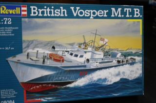 1/72 Revell Of Germany British Vosper M.  T.  B Wwii Patrol Boat Ship Detail Model