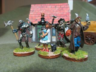 Painted 28mm Reaper Miniatures Wizard Of Oz Characters Steampunk