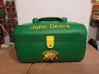 Vintage Ertl John Deere Kids Tool Box With 6 Tools [look]