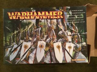 Games Workshop Warhammer Fantasy Battle High Elf Warriors Regiment.  Opened Box