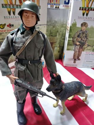 1/6 Elite Ww2 German Soldier / German Shepherd Dog 1944 Normandy