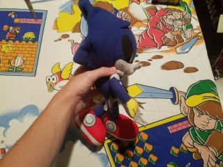 RARE GE Great Eastern Sonic the Hedgehog Metal Sonic Plush Toy Doll SEGA 2