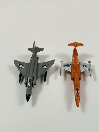 USA,  F104 STARFIGHTER PLANE,  DIE CAST METAL,  AND F - 4J PHANTOM 2 (P1) 2