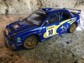 Subaru Impreza Wrc 2002 Rally Monte Carlo Makinen 10 80292 Autoart 1/18 Rare