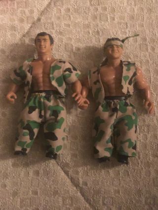 Greg Gagne And Curt Henning Awa Remco Wrestling Figures (complete)