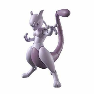 Bandai S.  H.  Figuarts Pokemon Mewtwo Arts Remix Action Figure W/ Tracking