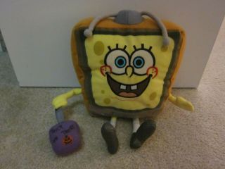 Nanco Halloween Spongebob Squarepants Plush Television Tv W Trick Or Treat Bag