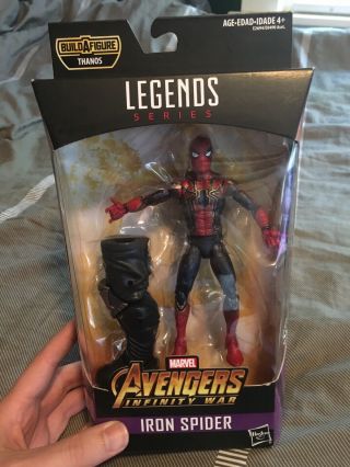 Marvel Legends Avengers Infinity War Iron Spider Thanos Build A Figure Baf