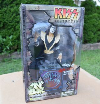 Kiss Ace Frehley Destroyer Jack In The Box Figure (plays S.  O.  L. )