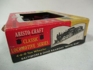 Aristo - Craft Baltimore and Ohio Royal Blue 4 - 6 - 0 HO Scale Locomotive and Tender 7