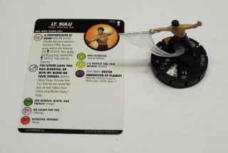 Heroclix Lt.  Sulu 050 Miniature Figure With Card / Wizkids Star Trek