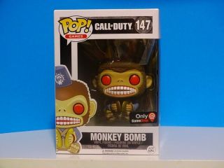 Funko Pop Games Call Of Duty Monkey Bomb 147 Gamestop Exc,  P/prot