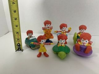 McDonald ' s Happy Meal baby toys Ronald clown action figures car hula hoop turtle 2