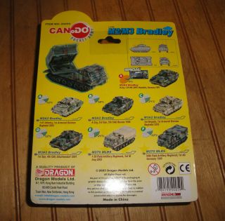 DRAGON CanDo 1:144 Tank M2/M3 Bradley Tank w/Diorama Base / Case No.  20059 3