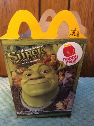 McDonald’s Happy Meal Box Shrek Forever After 3