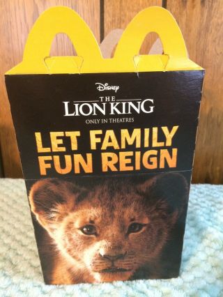 Lion King Happy Meal Box