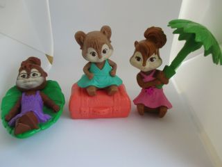 Mcdonalds Alvin & The Chipmunks Girls Chipettes Figures Or Cake Decor