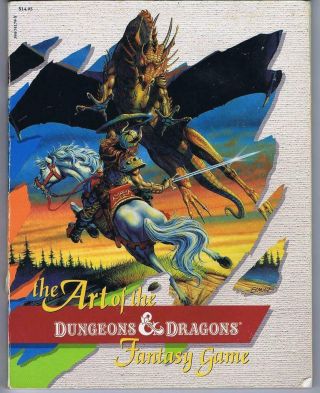 The Art Of The Dungeons & Dragons Fantasy Game (d&d Art Book 1985 Tsr 8449)