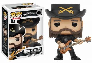 Funko Pop Rocks Motorhead Lemmy Kilmister Vinyl Action Figure Collectible Toy 49