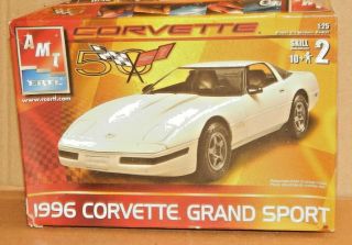 Amt Ertl 1/25 Scale 1996 Corvette Grand Sport 50th Anniv.  Plastic Model Car Kit