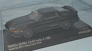 Kyosho 1/43 Toyota Supra 3.  0gt Turbo A 1988 Black Kyosho Fair 2007 03708a