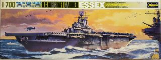 Hasegawa U.  S.  Aircraft Carrier Essex 1:700 Scale Plastic Model 108 Parts