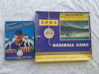 Apba Major League Baseball Board Game Bigleague Pennant Race Game Avalon Sports